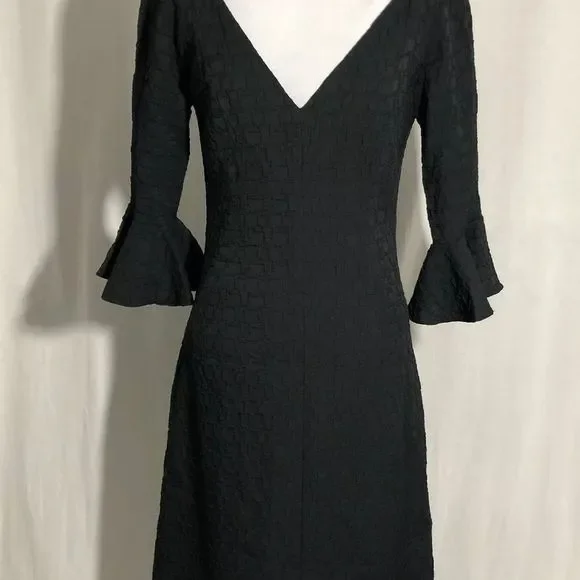 Kerry Xie Pasadena Black Dress V Neck - Picture 6 of 10